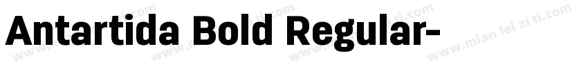 Antartida Bold Regular字体转换